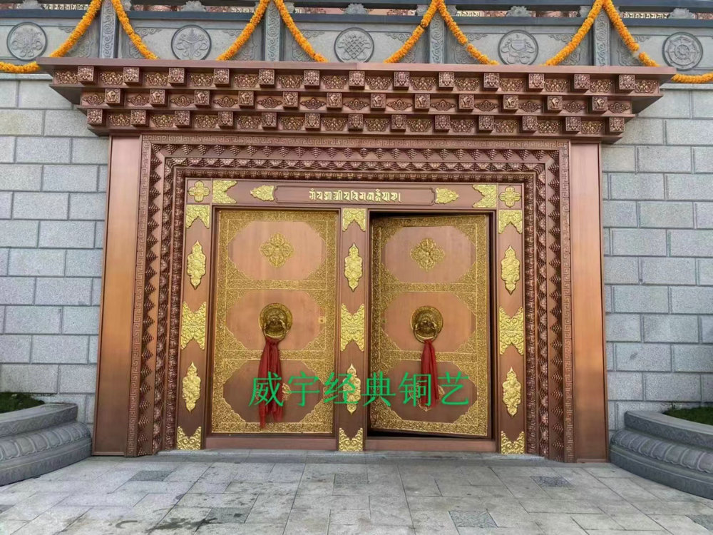 藏式铜门铜装饰案例24